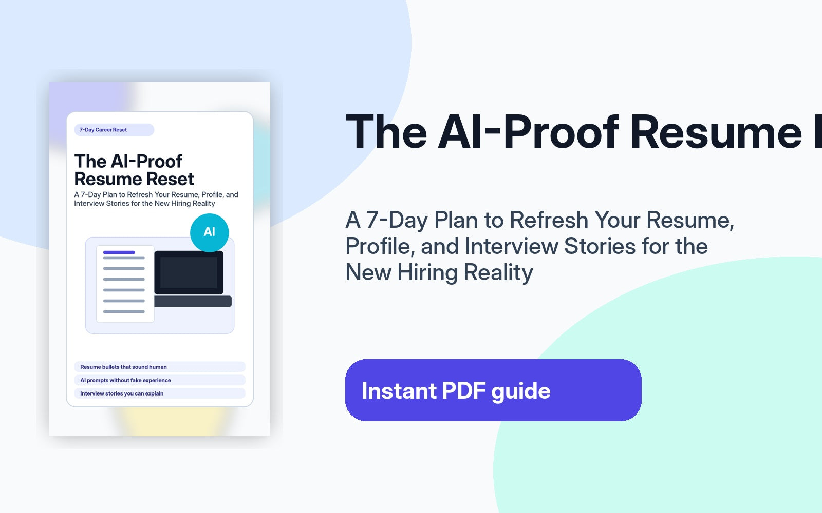 The AI-Proof Resume Reset